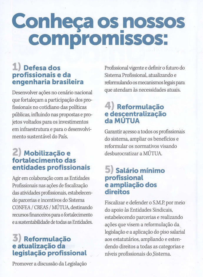 Candidatos Eleições CREA/CONFEA